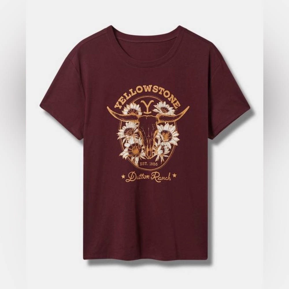 Torrid Yellowstone Relaxed Fit Cotton Boxy Tee